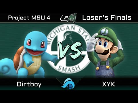 Project MSU 4 Losers Finals - Dirtboy (Squirtle) vs. XYK (Luigi)