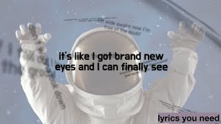 brand new eyes - bea miller (lyric video)