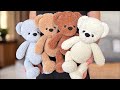 Milky Teddy Bear Crochet Plush Bear 26 Cm 10 Full Tutorial Pattern In One Video