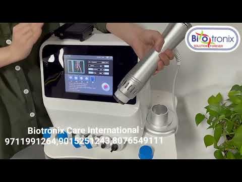 Biotronix Shockwave Therapy Clinical Touch Screen 7Heads Foot Switch Pre Program Physiotherapy & ED