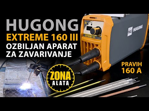 HUGONG Extreme 160 III Inverter - How to use a welding machine - SMAW / MMA Welding Test 4K
