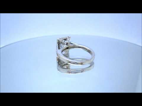 PRINCESS CUT DIAMOND ENGAGEMENT RING ART DECO 1.50CTW - KNR INC - 125