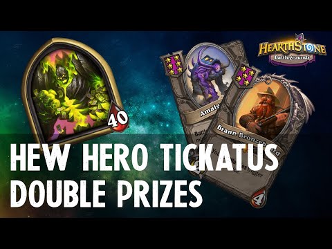 NEW HERO TICKATUS - DOUBLE DARKMOON PRIZES | Hearthstone Battlegrounds (19.4)