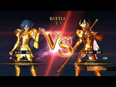 Kanon (Gemini Gold Cloth) vs Krishna (Chrysaor Scale) - Saint Seiya: Soldiers' Soul