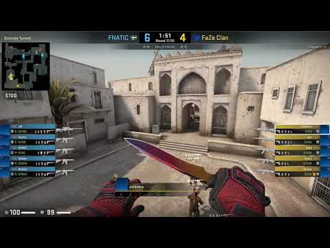 CS:GO POV Demo FaZe coldzera (24/20) vs Fnatic (de_dust2)