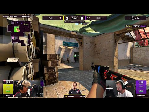 Twistzz спасает «мертвый» раунд клатчем 1 в 3 /// Heroic vs. FaZe Clan /// BLAST.tv Paris Major 2023