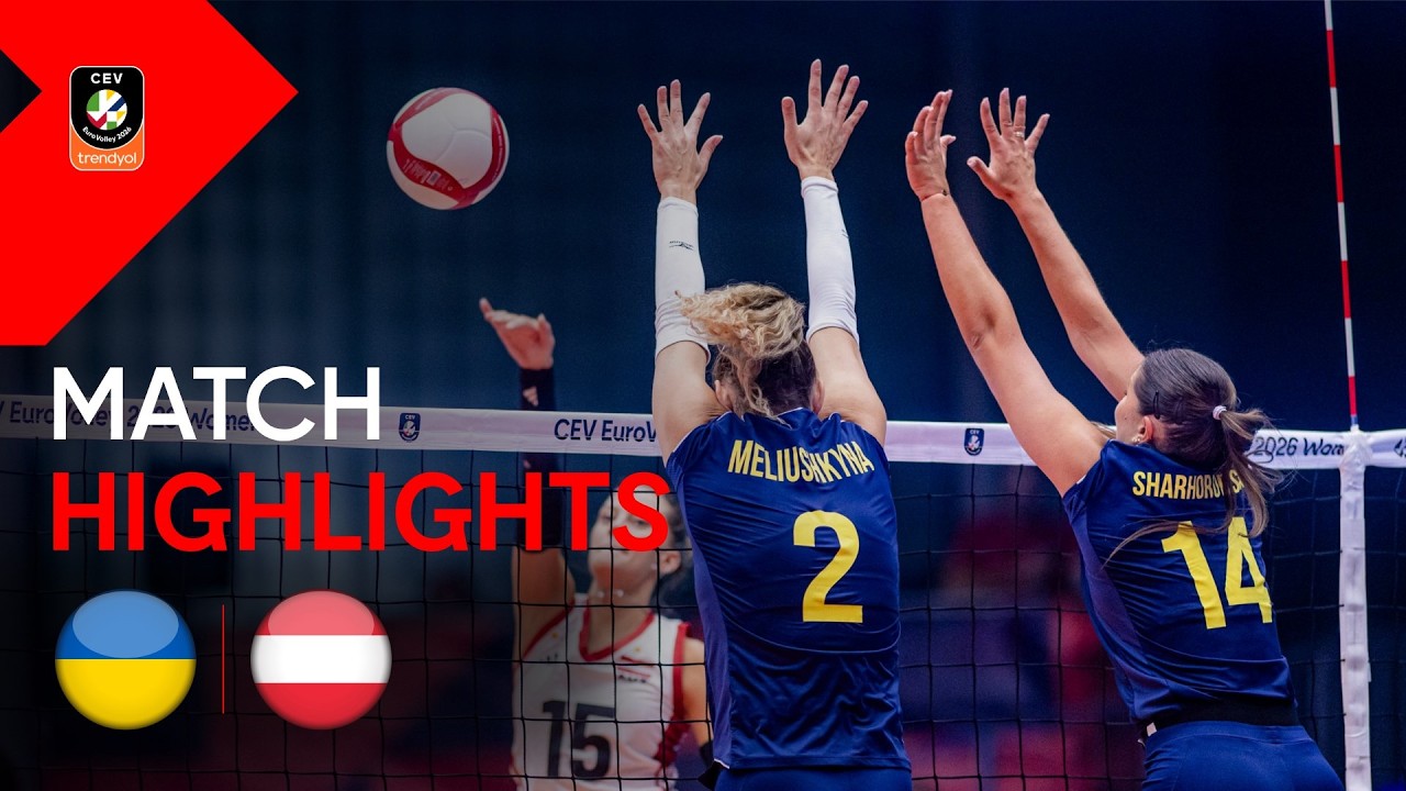 Highlights | UKRAINE vs  AUSTRIA | CEV Trendyol Eurovolley 2026 | Women
