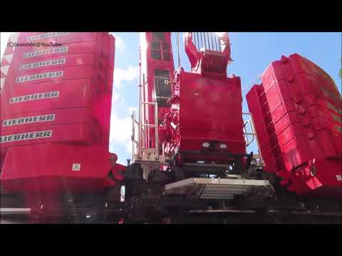 Soeren66 - LIEBHERR #LTM 1450-8.1 bei der Montage eines LIEBHERR TDK