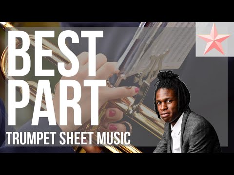 SUPER EASY Trumpet Sheet Music: How to play Best Part by HER ft Daniel Caesar