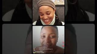 Jaguar Wright goes live with Natalie The Floacist Stewart and talk bere positivity. #jaguarwright
