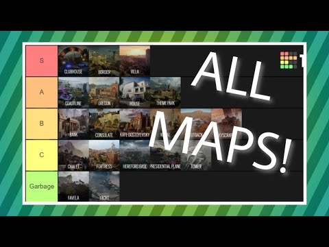 Official Rainbow Six Siege Map Tier List  |  Vector Glare