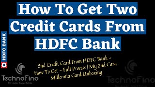 How To Get Two Credit Cards From HDFC Bank | Millennia Credit Card Unboxing 🔥🔥🔥