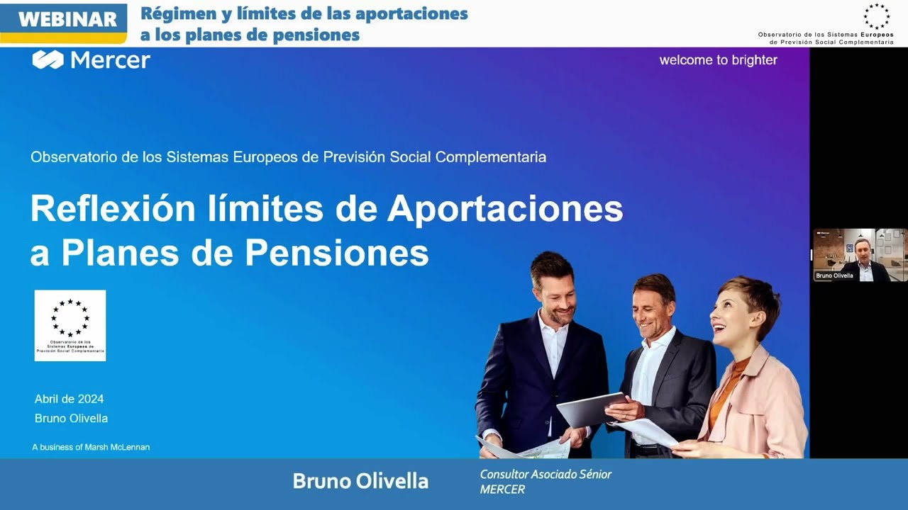 Régimen y Límites de las aportaciones a los planes de pensiones - Pt. 4 - Bruno Olivella