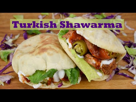 Turkish Shawarma recipe with homemade shawarma bread by Appetite || Doner kebab  