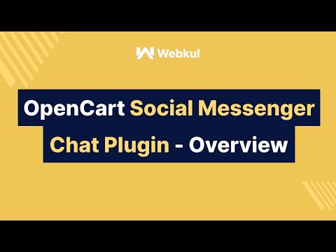 OpenCart Social Messenger Chat Plugin - Working