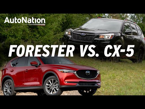 2019 Mazda CX-5 vs 2019 Subaru Forester Which is Best? #autonationdrive