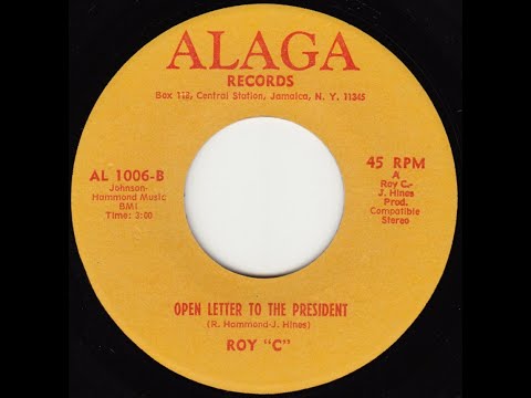 Open Letter to the President (Roy C)