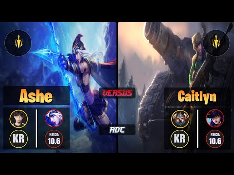 Zenit ASHE (ADC) [Lethal Tempo] VS CAITLYN - Challenger KR Patch 10.6