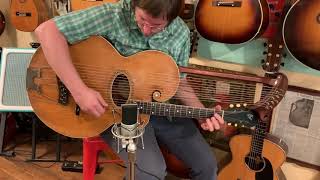 Video thumbnail for 1910 Gibson Style U harp guitar by Jake Wildwood & Co