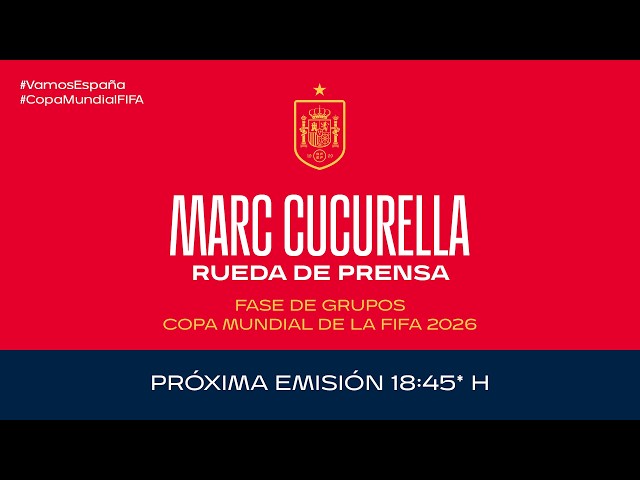 MARC CUCURELLA I Rueda de prensa I Selección Española de fútbol | 🔴 SEFUTBOL