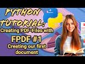 Python Tutorial FPDF 1 Creating Our First Document
