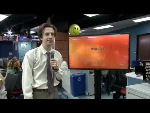 So Awkward: Guy Walks Into A Newsroom To Sing 'Wipeout'