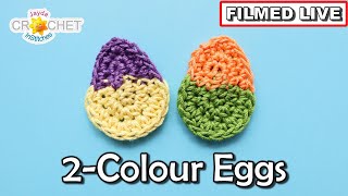 Two Colour Easter Egg Applique 🐰 Jayda InStitches Live CAL - April 15, 2025
