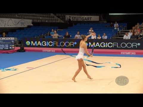 Natascha WEGSCHEIDER (AUT) 2015 Rhythmic Worlds Stuttgart - Qualifications Ribbon
