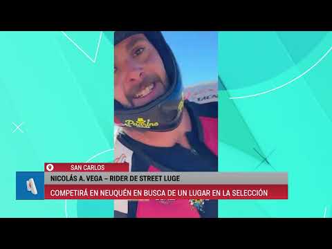 Street Luge: sancarlino competirá en Neuquén en busca de un lugar en la Selección