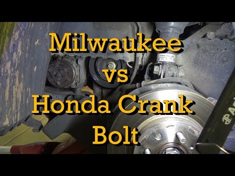 Milwaukee 1/2" Impact Wrench vs Honda Crank Bolt - Who Will Win?