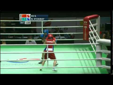 Light Fly (48kg) SF - Xu (CHN) vs Kyzaibay (KAZ) - AIBA Women's World C'ship 2012