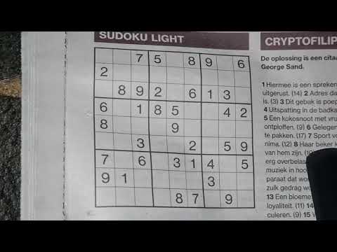 Speedtest January! (#2129) Light Sudoku. 01-08-2021 part 1 of 2