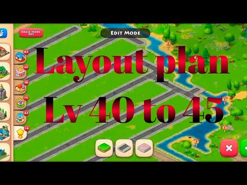 Township Design Ideas | Layout plan | Lv 40 to 45