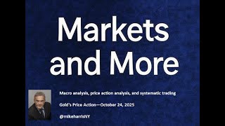 Gold's Price Action—October 24, 2025