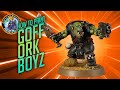 Goff Waaghhhh! How to paint Goff Ork Boyz for 40K