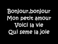 Bonjour, bounjour - Yuyu - lyrics 