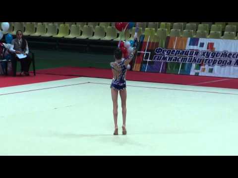 Кутлаева Юлия, 2003, обруч, Первенство Москвы, май, 2015.