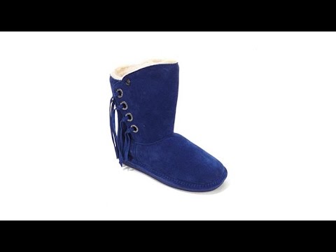 BEARPAW Arya Suede Fringe Boot with NeverWet