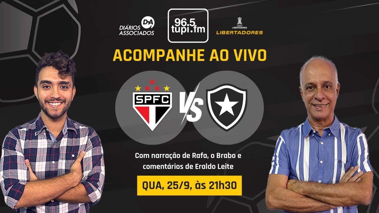 SÃO PAULO 0 X 1 BOTAFOGO - Libertadores - Quartas de Final - Volta - 25/09/2024 - AO VIVO