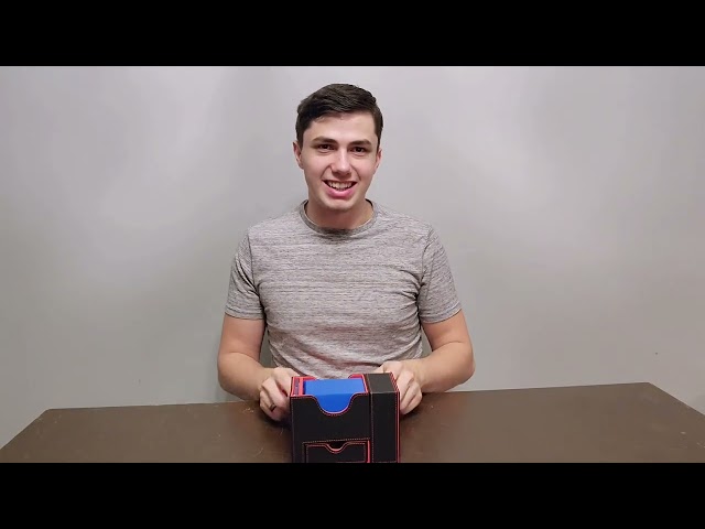 Vídeo relacionado con ZLCA MTG - Caja de almacenamiento con ventana Magic Commander, caja para 100 juegos dobles de tarjetas