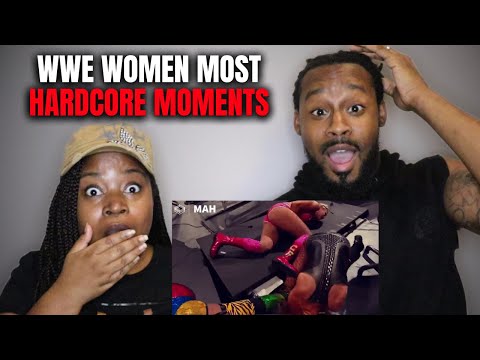 The Demouchets REACT First Time Watching WWE Women Most Hardcore Moments