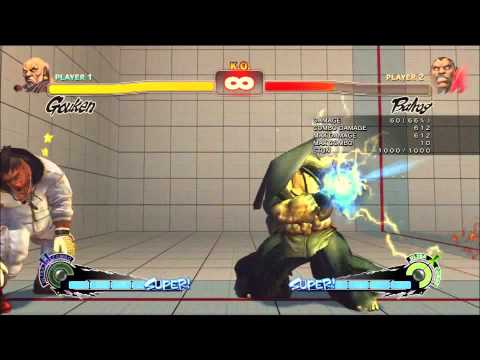 Gouken 915 damage Double Denjin combo