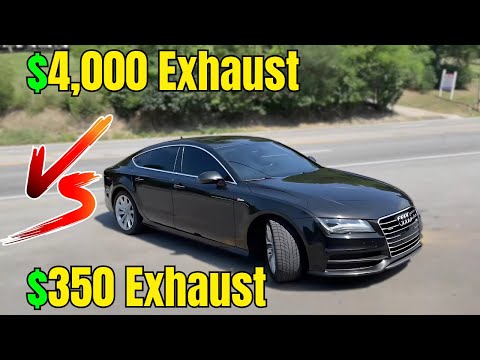 Audi A7 3.0L SC V6: $4,000 vs $350 Exhaust Systems!