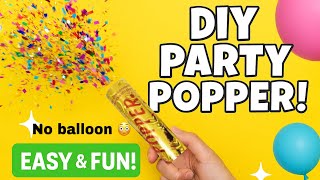 How to Make a Party Popper without balloon 🎉| Easy DIY Celebration Hack! | paper crafts