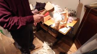 Making Wool for Spinning