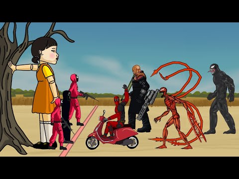 Squid Game Vs Carnage Vs Venom Vs Deadpool Vs Nêmesis - DC2