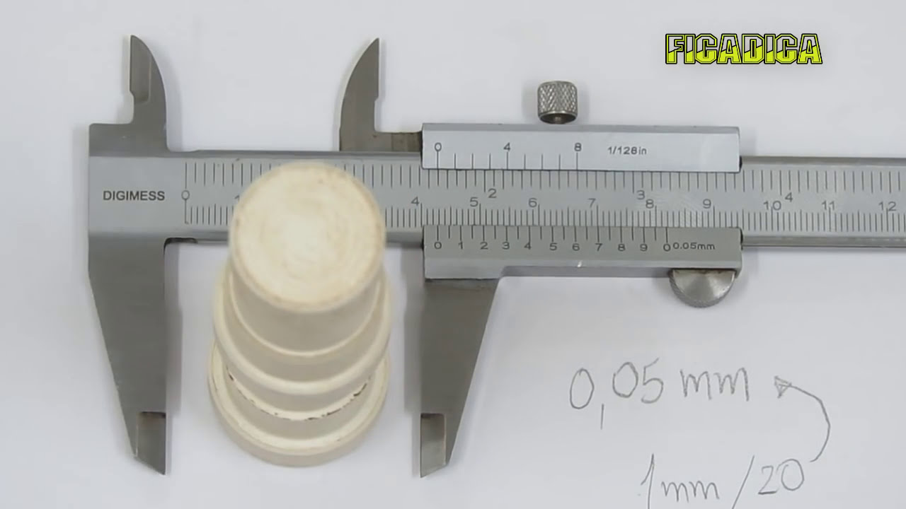 Paquímetro Milimetro Leitura - Metrologia - DICA