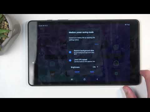 Samsung Galaxy Tab A8 2019 - How to Use Power Saver Mode | Enable Power Saver