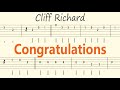 Congratulations / Cliff Richard / Guitar Solo Tab+BackingTrack