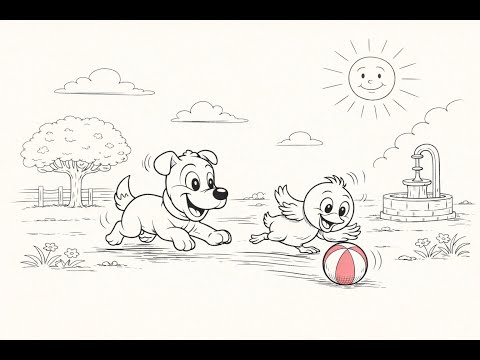 Grivei și Bibi – Prietenii de la Fermă 🐶🦆 | Cântece pentru Copii | PitiKids | La-la-la